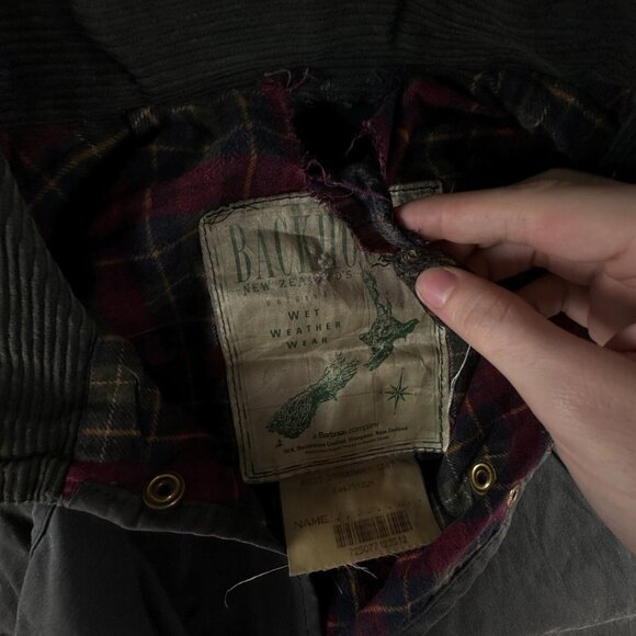 Barbour Backhouse Waxed Jacket Men Outdoors Long Trench A1255 Stockman's Size 44 - Picture 9 of 16